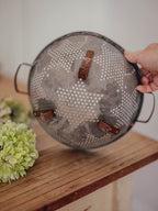 Vintage 7 Star Aluminum Colander with Star Pattern