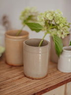 Large Speckled Stoneware Jam Jar