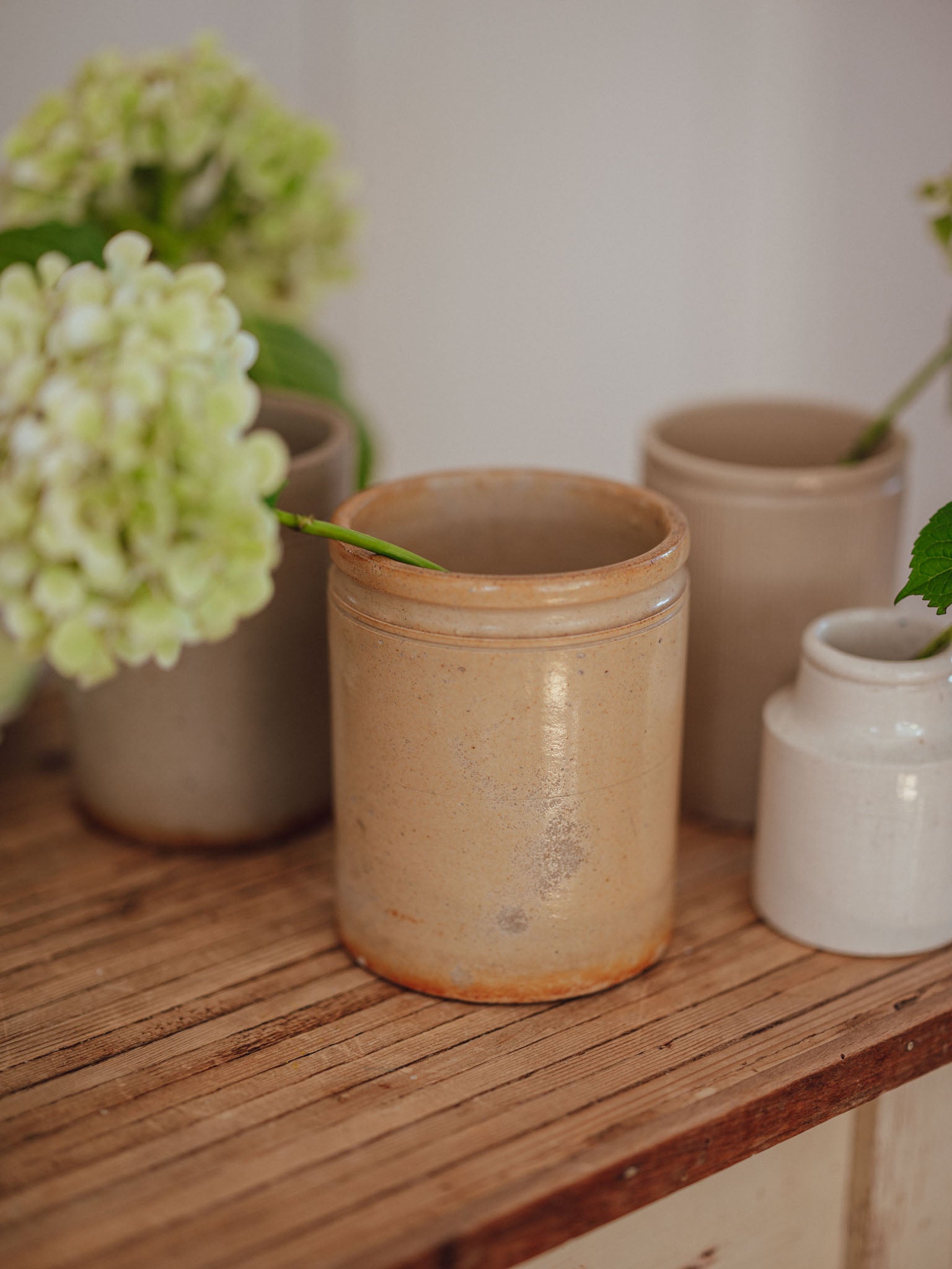 Large Stoneware Jam Jar | Warm Beige
