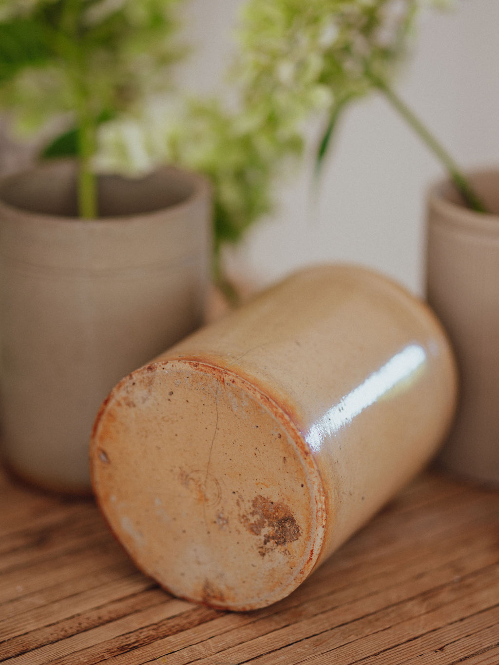 Large Stoneware Jam Jar | Warm Beige