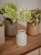 Antique Off-White Stoneware Vase