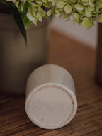 Antique Off-White Stoneware Vase