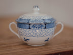 Antique Adams Juliet Blue & White Trinket Dish with Lid