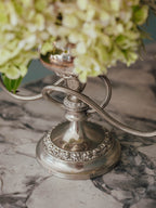 Ianthe England 3-Arm Candelabra with Flower Frog