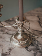 Ianthe England 3-Arm Candelabra with Flower Frog