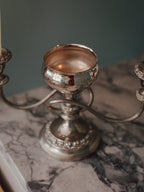 Ianthe England 3-Arm Candelabra with Flower Frog