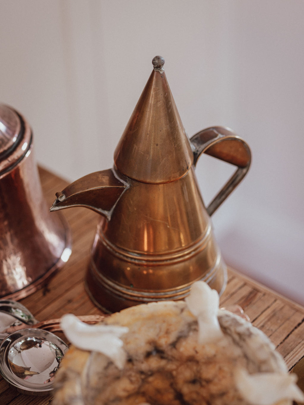 Antique Brass Ottoman Coffee Pot