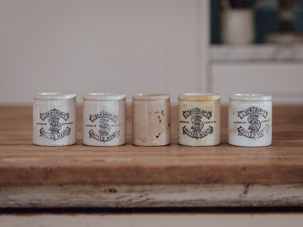 Antique J. Sainsbury's Potted Meat Pot