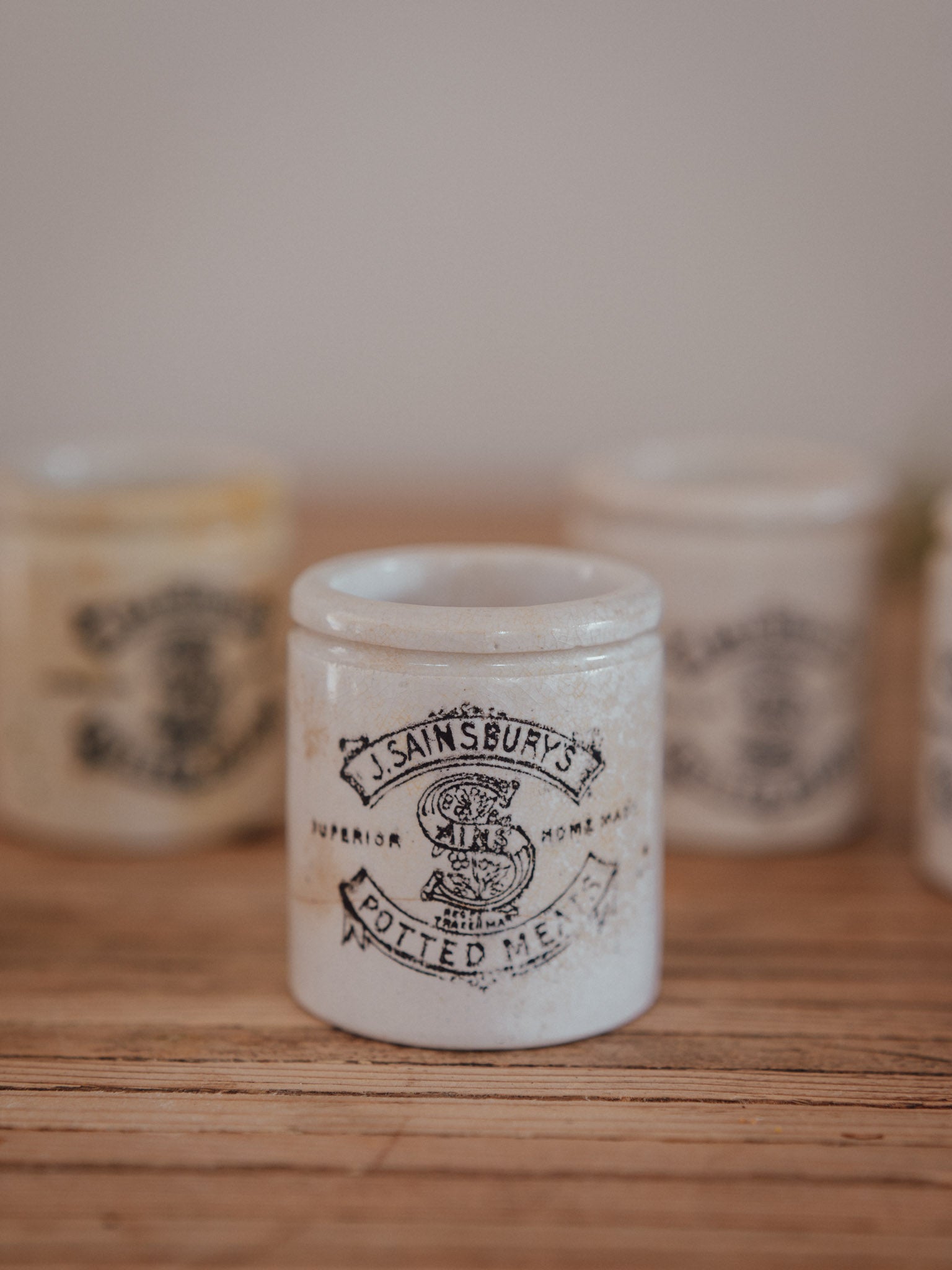 Antique J. Sainsbury's Potted Meat Pot