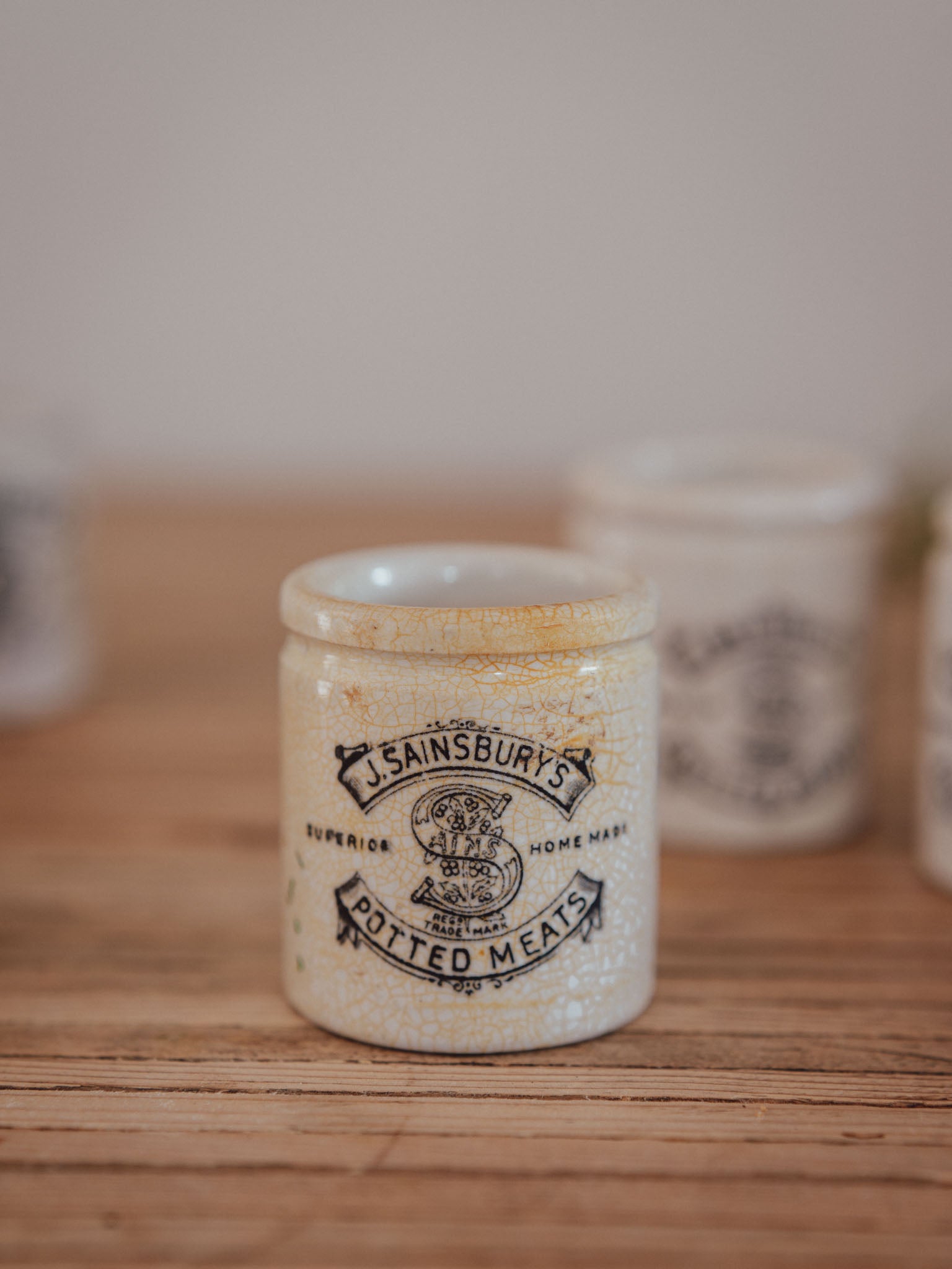 Antique J. Sainsbury's Potted Meat Pot