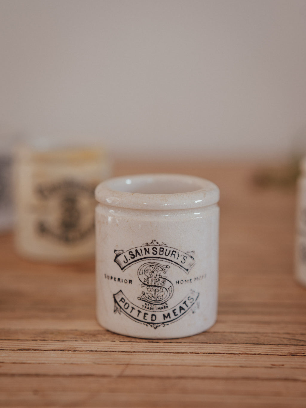 Antique J. Sainsbury's Potted Meat Pot