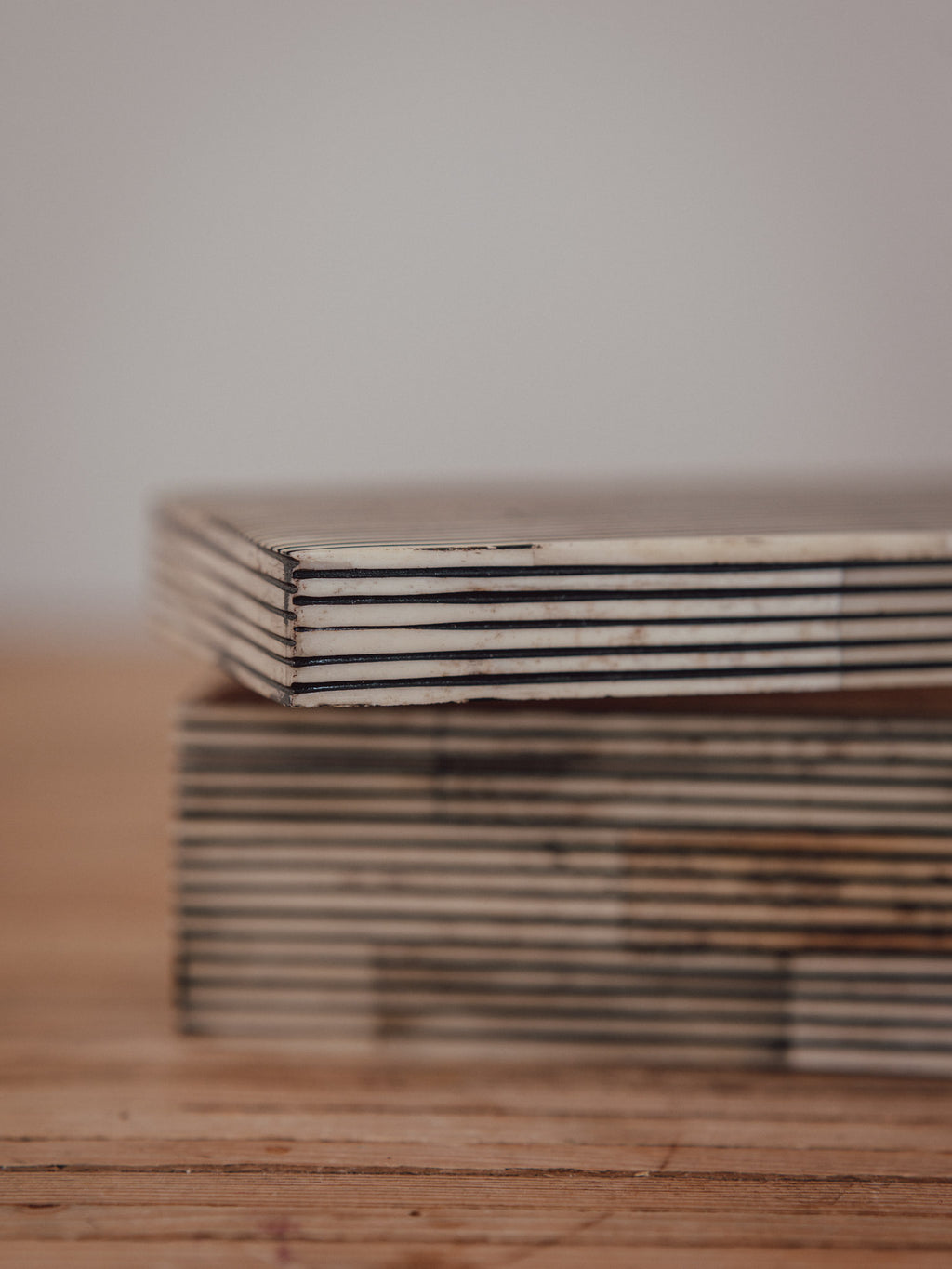 Vintage Bone Inlay Box with Lid