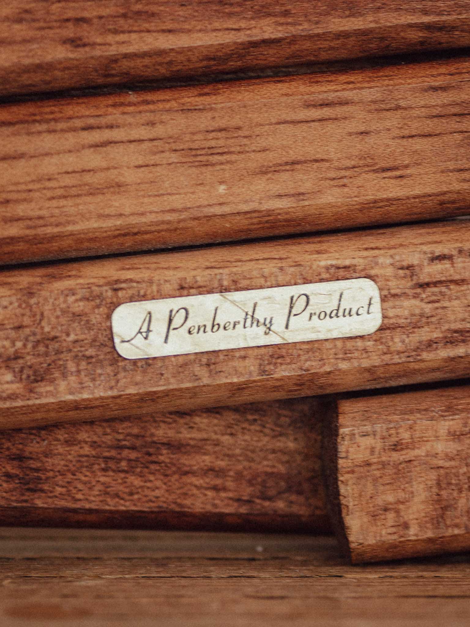 Vintage Penberthy Wooden Accordion Wall Rack