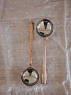 Hammered Copper & Stainless Steel Ladles (Pair)