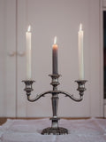 Three-Arm Silver Candelabra