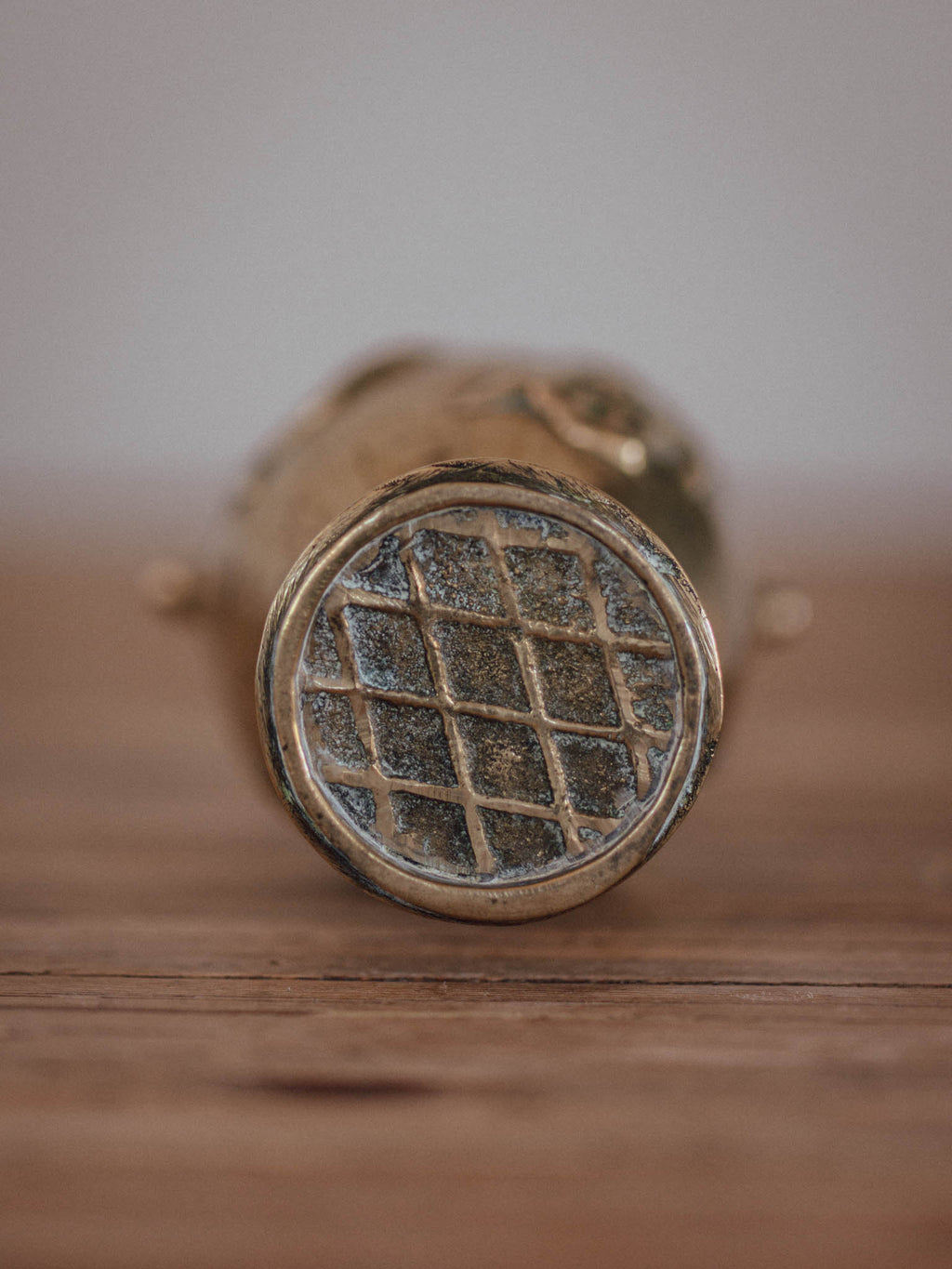 Antique Japanese Brass Vase