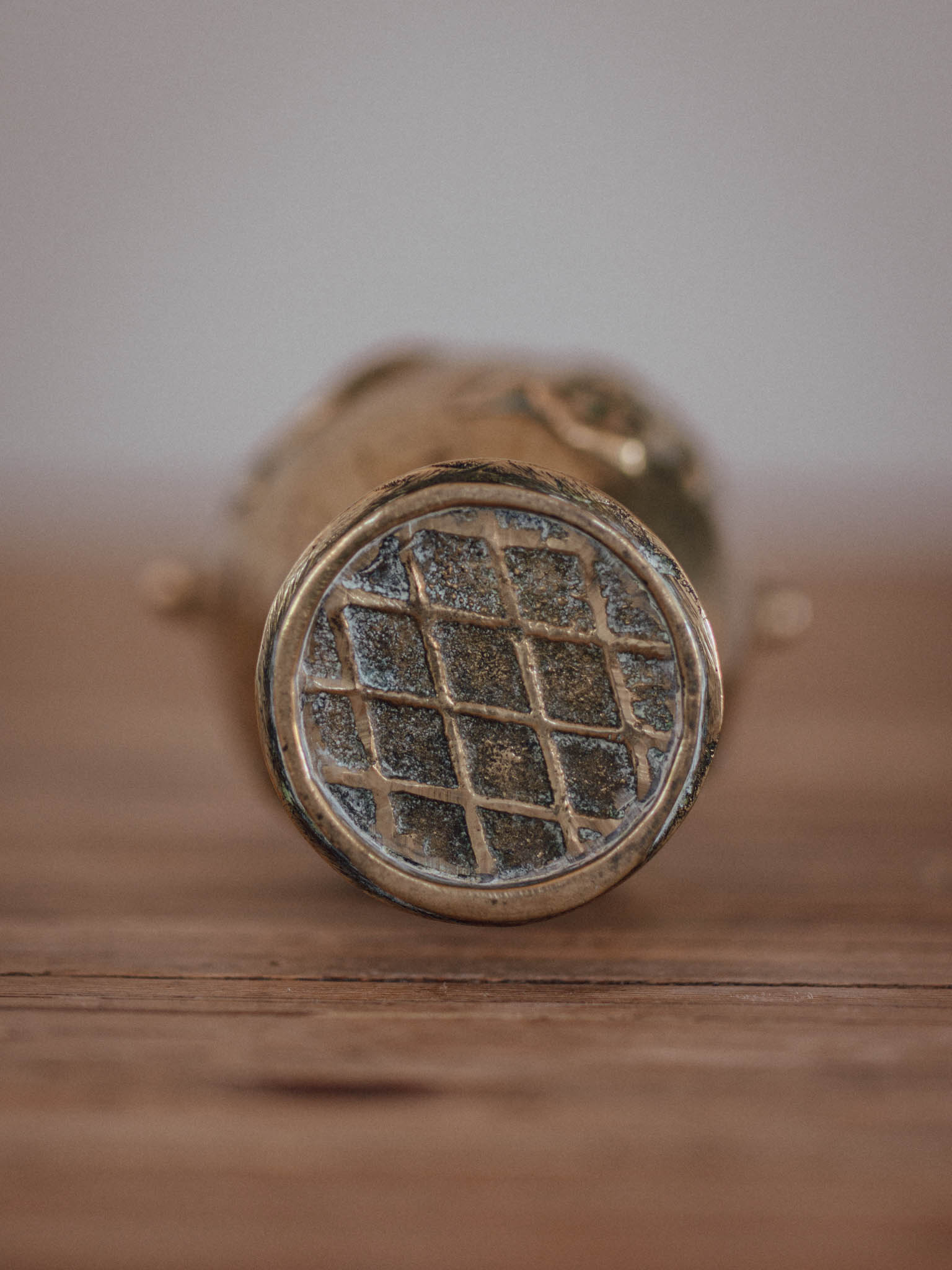 Antique Japanese Brass Vase