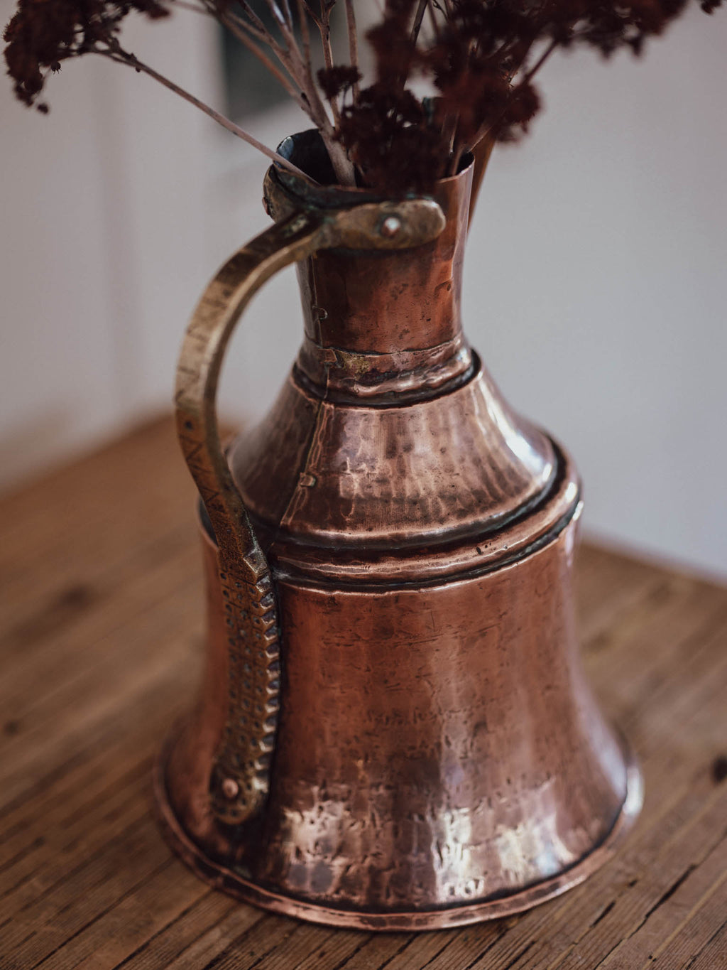 Antique Copper & Brass Turkish Trabzon Water Jug - c.1900s