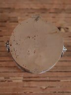 Antique Silver-Plated Trinket Box with Lion Ring Handles