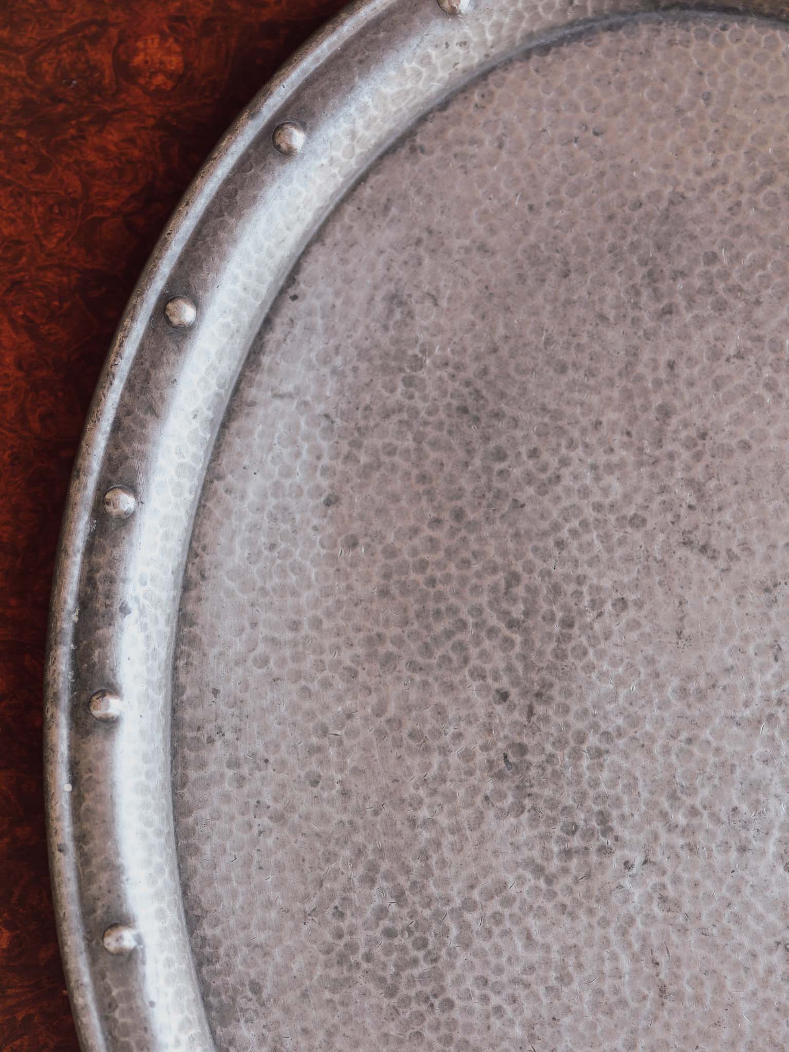 Craftsman Pewter Oval Tray - English