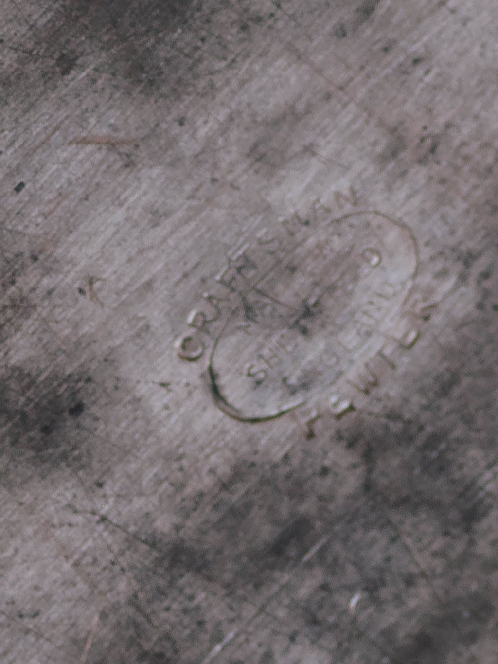 Craftsman Pewter Oval Tray - English