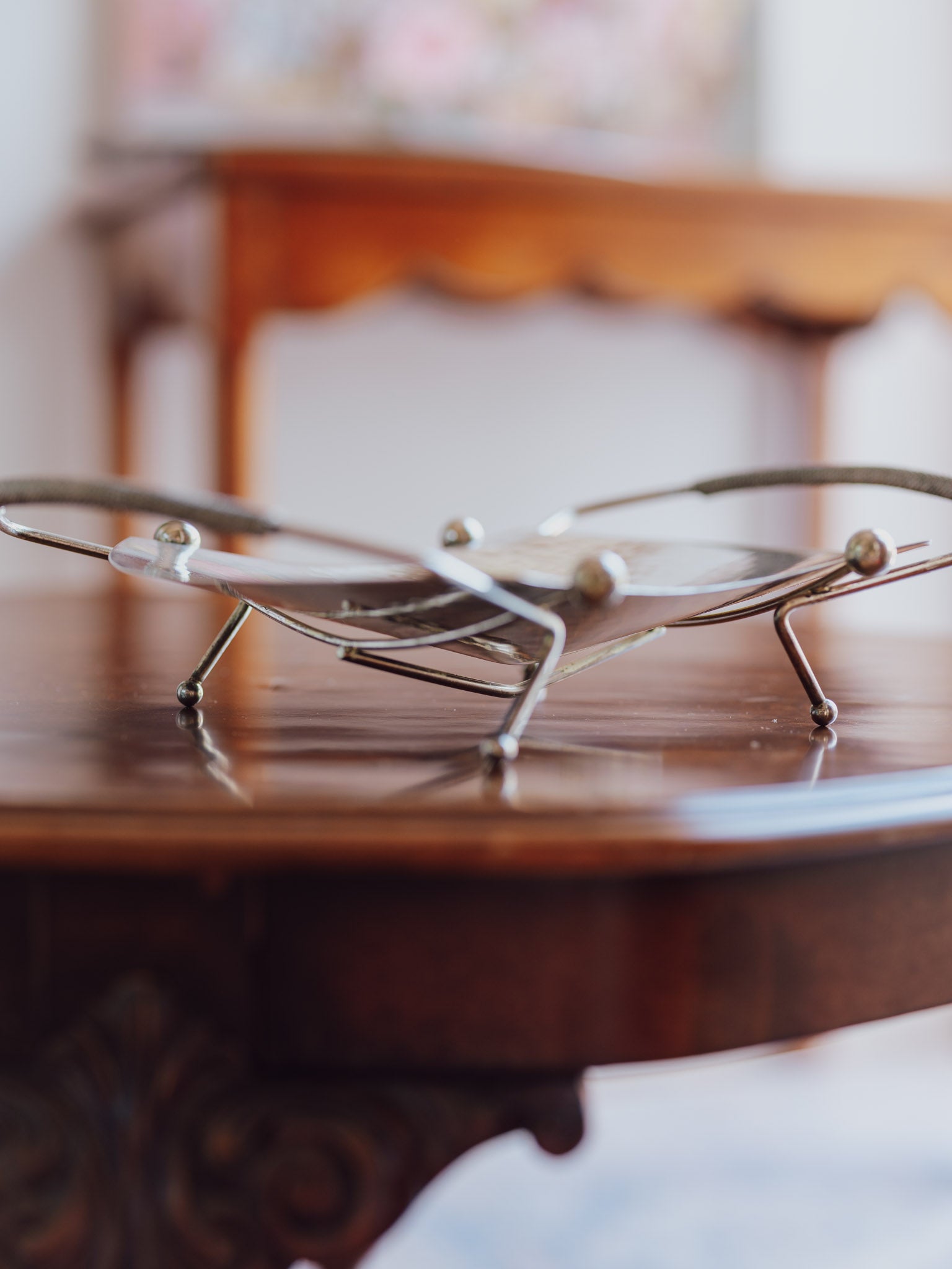 Hammered Vintage Silver Plate Dish