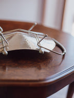 Hammered Vintage Silver Plate Dish