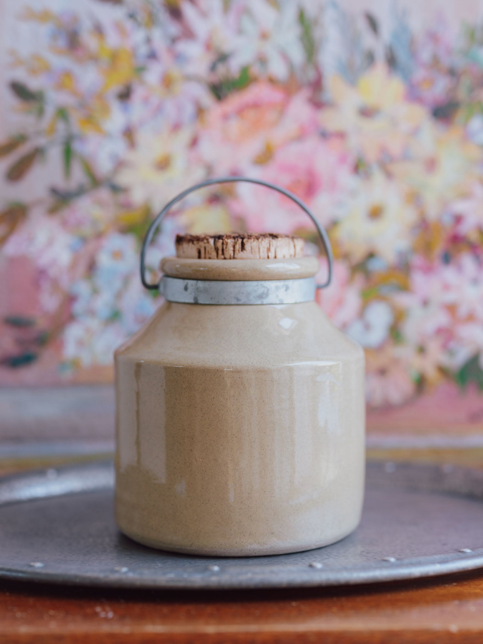 ‘Home Made Pickles’ Stoneware Crock Jar