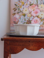 Studio Pottery Faceted White Bowl 1984