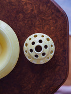 Crown Ducal Yellow Flower Bowl with Frog Insert