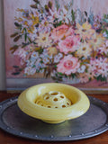 Crown Ducal Yellow Flower Bowl with Frog Insert