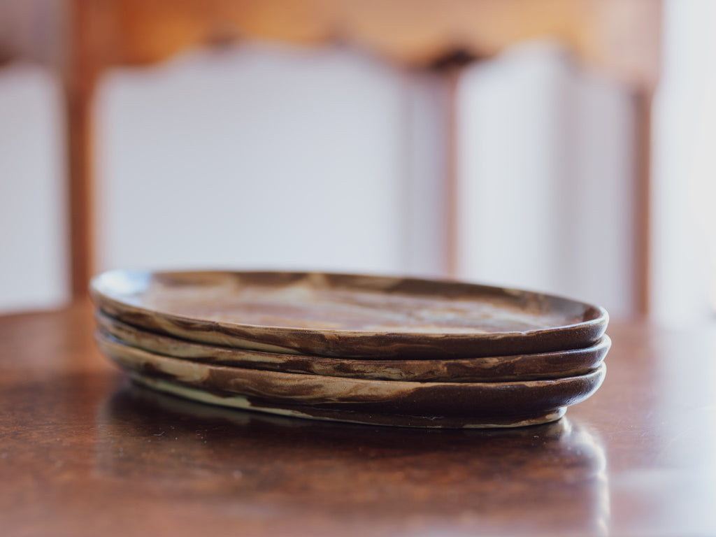 Lovatt Temuka NZ Te Rona Marbleware Oval Platter