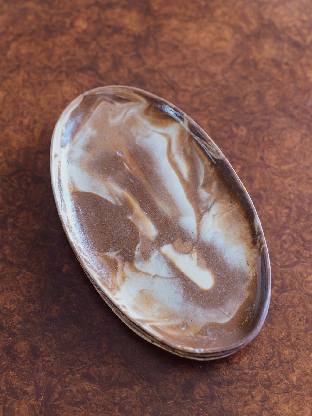 Lovatt Temuka NZ Te Rona Marbleware Oval Platter