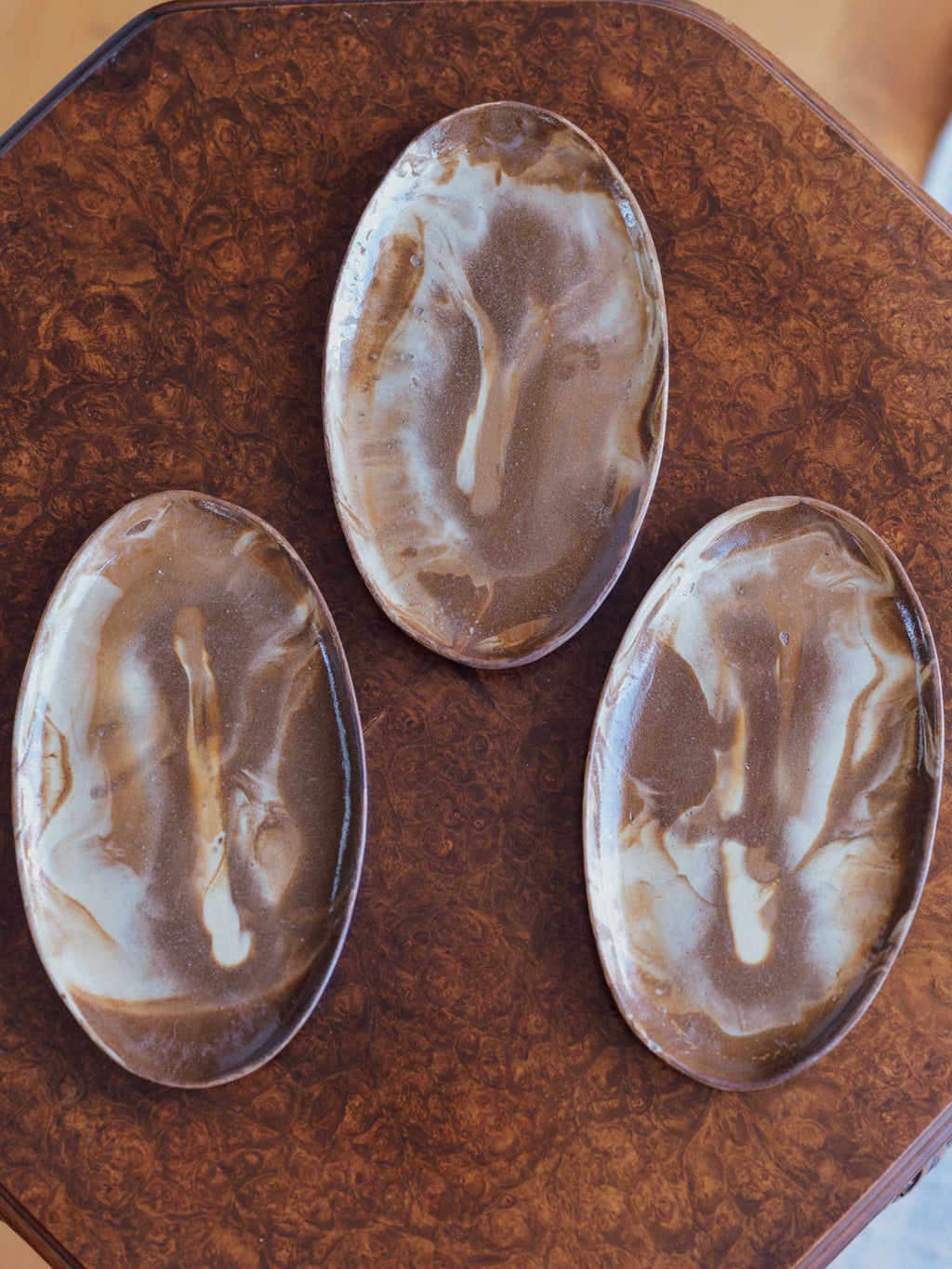 Lovatt Temuka NZ Te Rona Marbleware Oval Platter