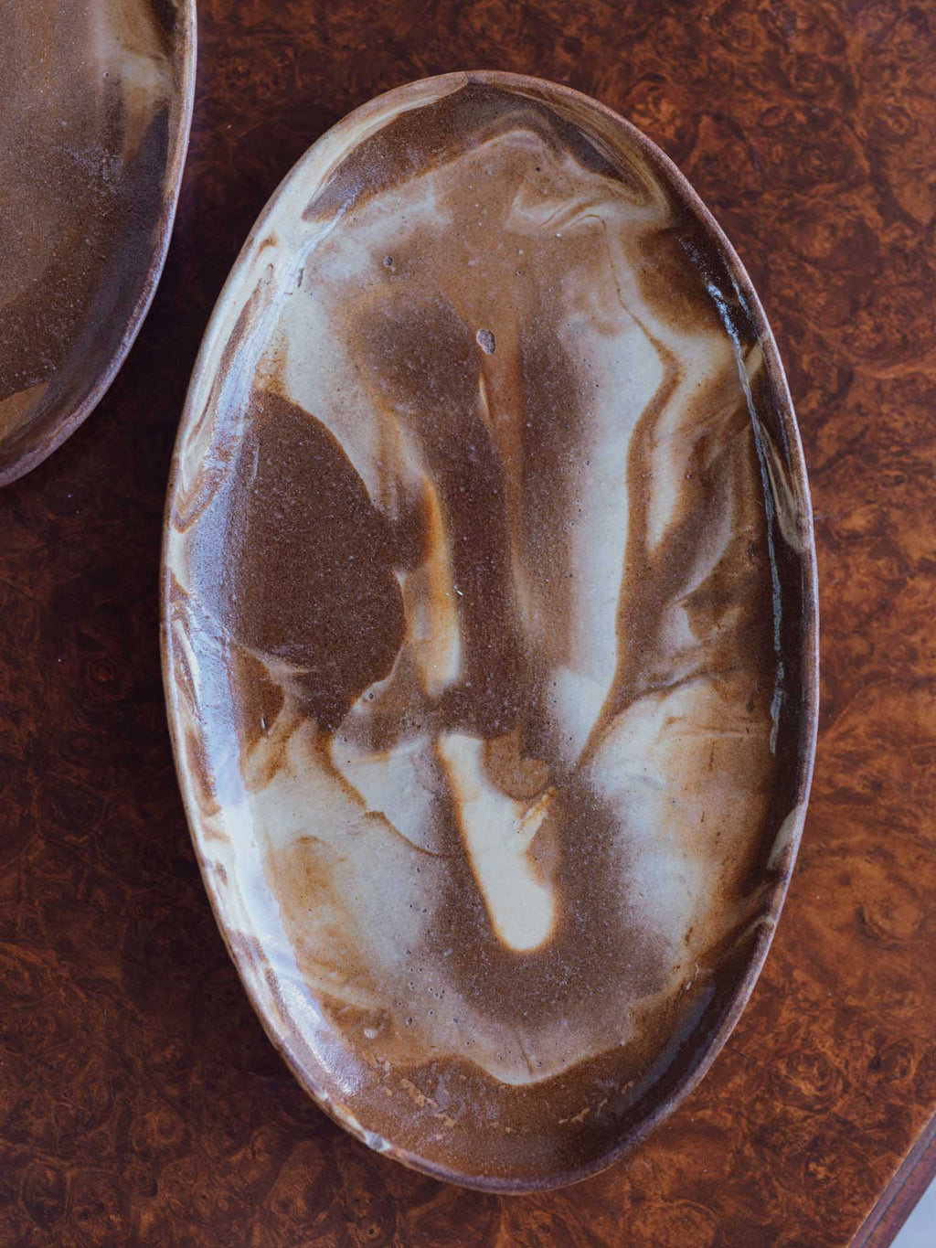 Lovatt Temuka NZ Te Rona Marbleware Oval Platter