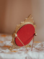 Miniature Ornate Brass Photo Frame