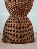 Handmade Nelson Wicker Plant Stand, 1980s