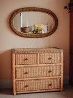 Vintage Rattan Chest of Drawers