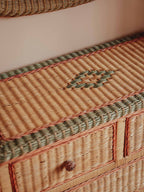 Vintage Rattan Chest of Drawers