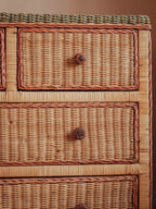 Vintage Rattan Chest of Drawers