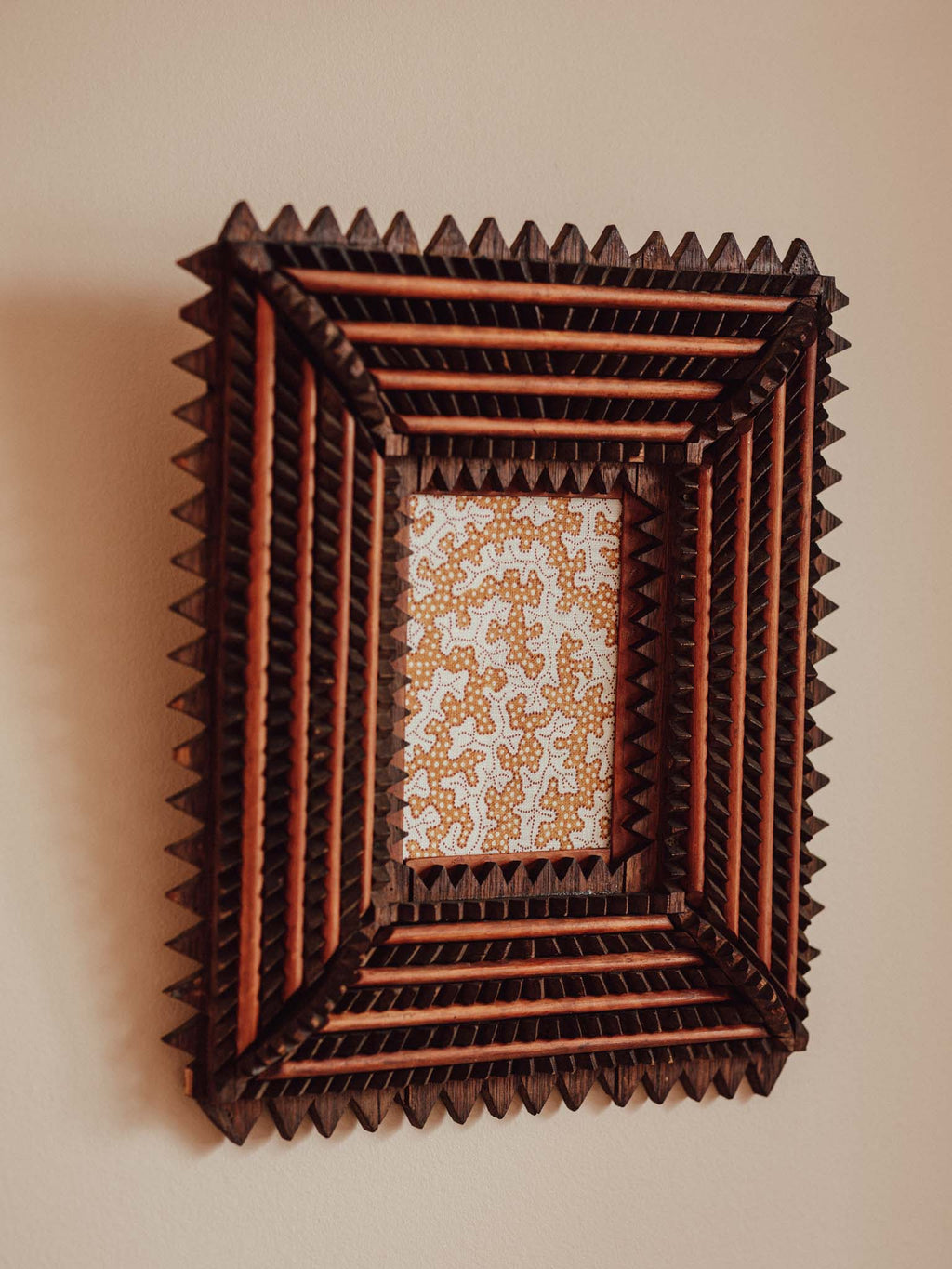 Antique Tramp Art Frame c.1885–1900