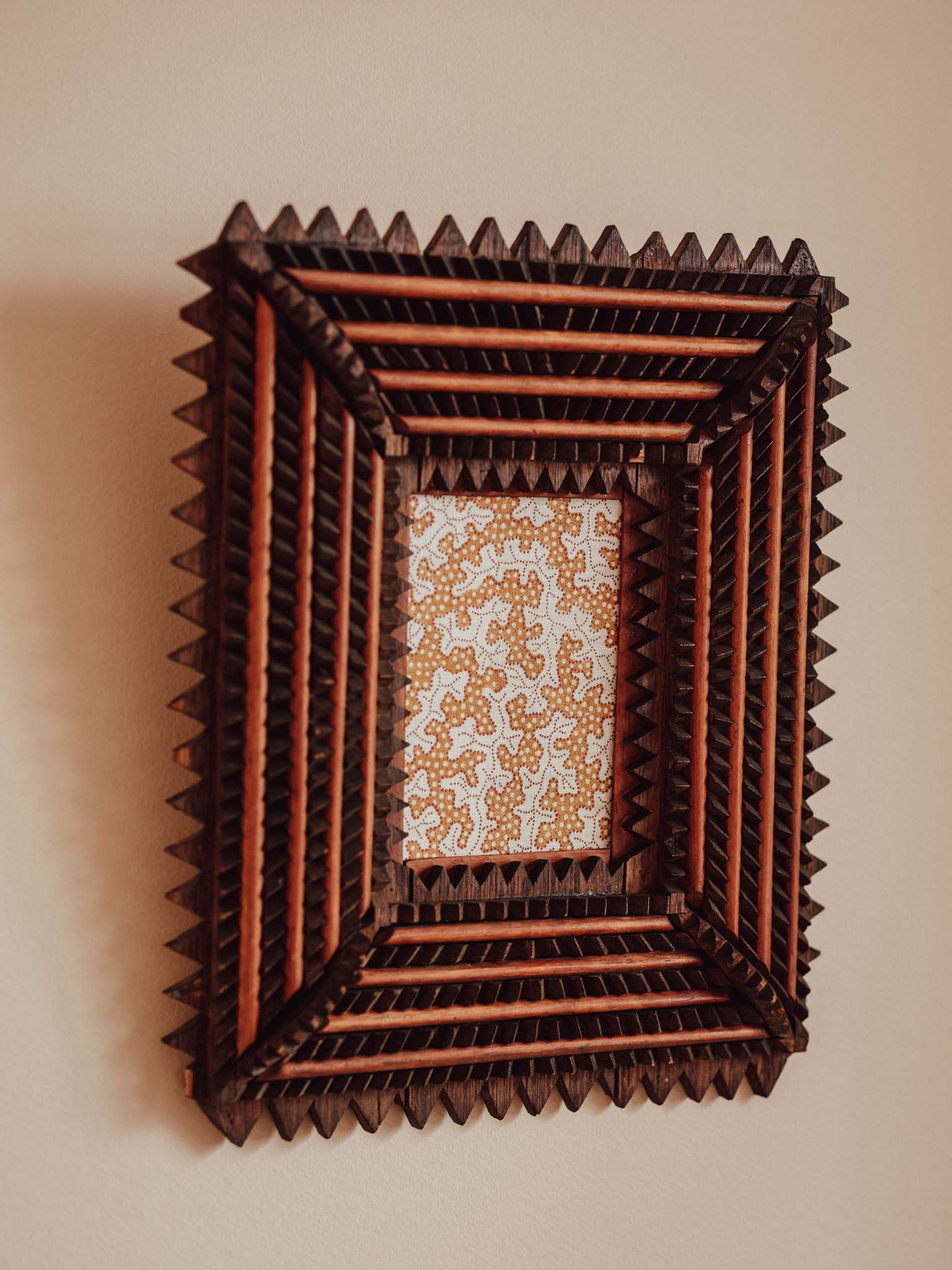 Antique Tramp Art Frame c.1885–1900