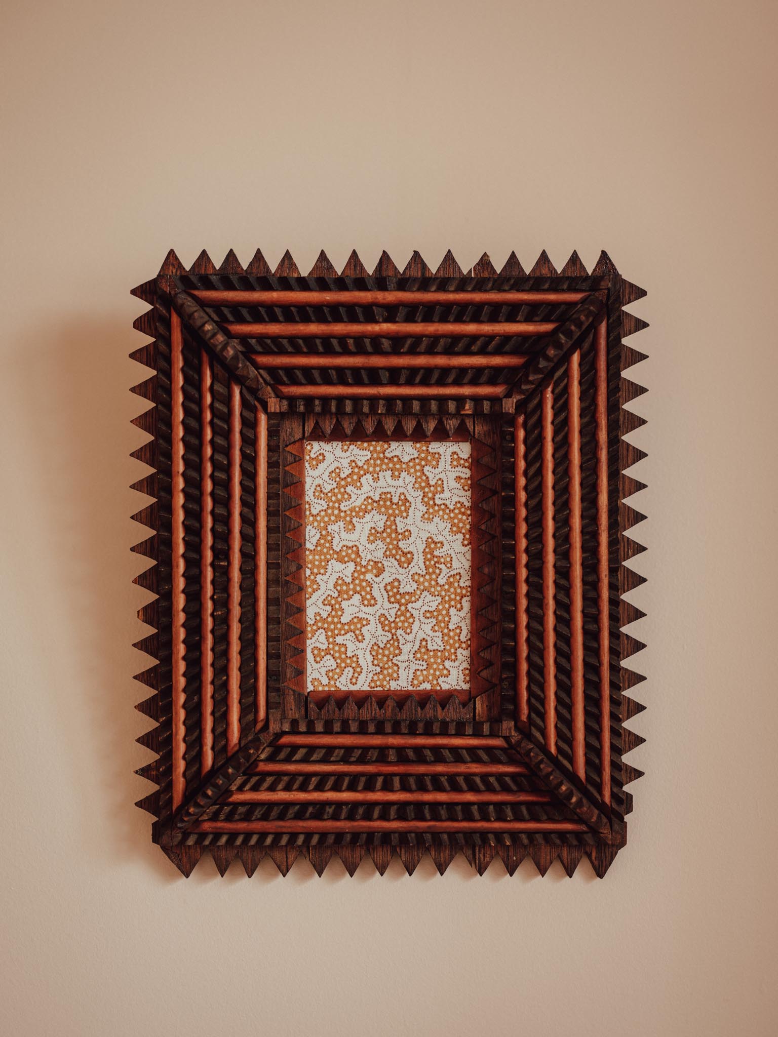 Antique Tramp Art Frame c.1885–1900