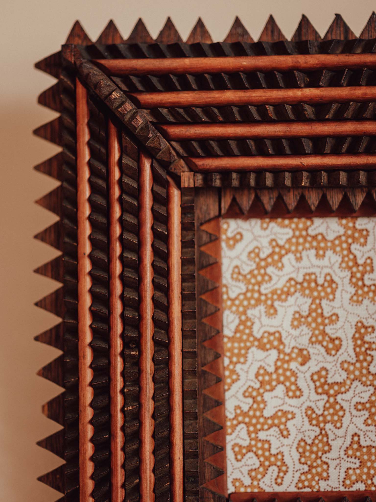 Antique Tramp Art Frame c.1885–1900