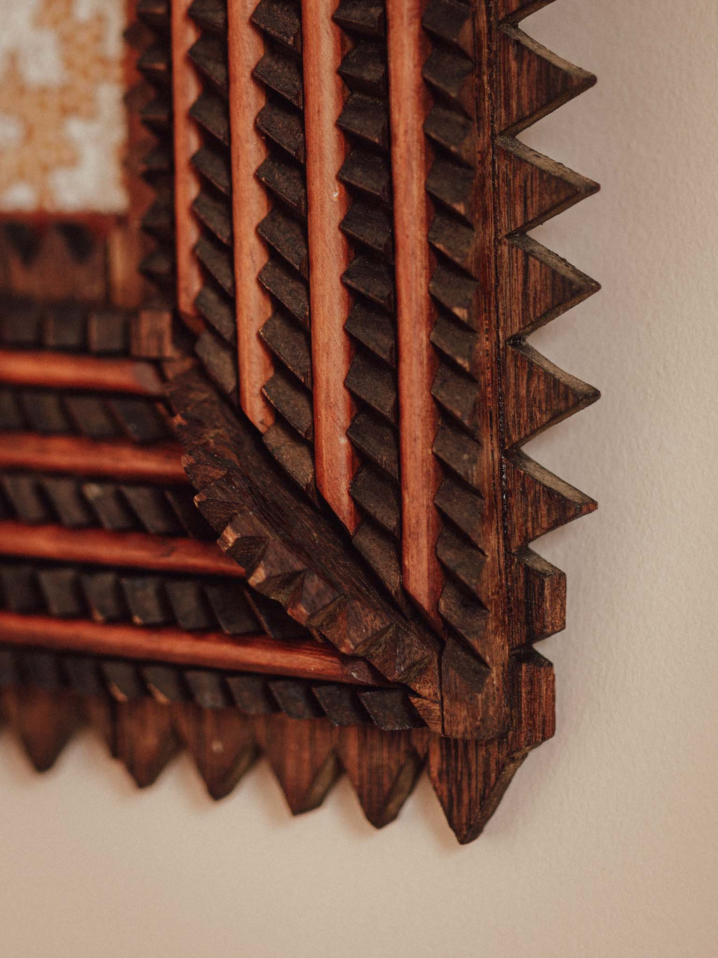 Antique Tramp Art Frame c.1885–1900