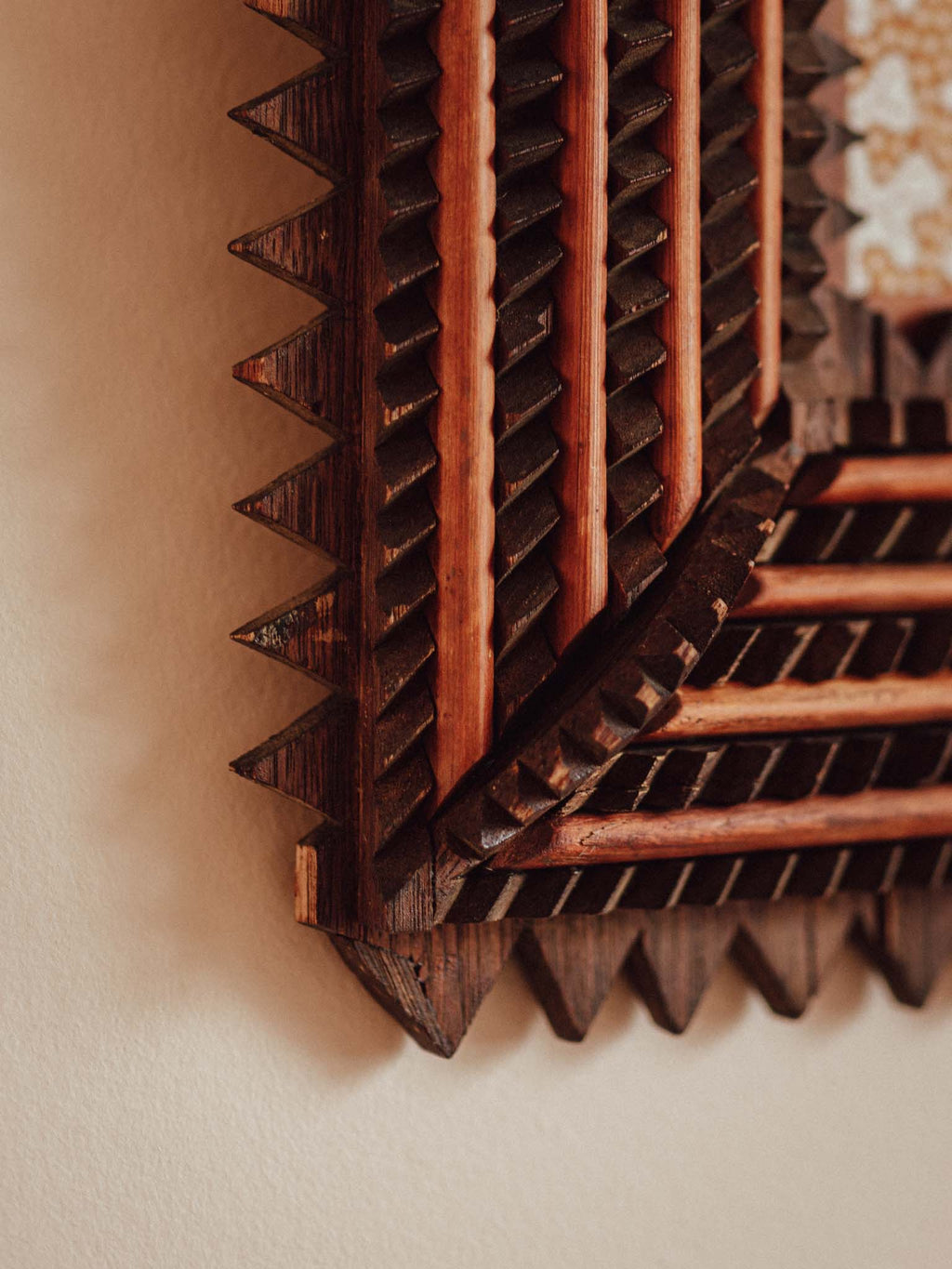 Antique Tramp Art Frame c.1885–1900