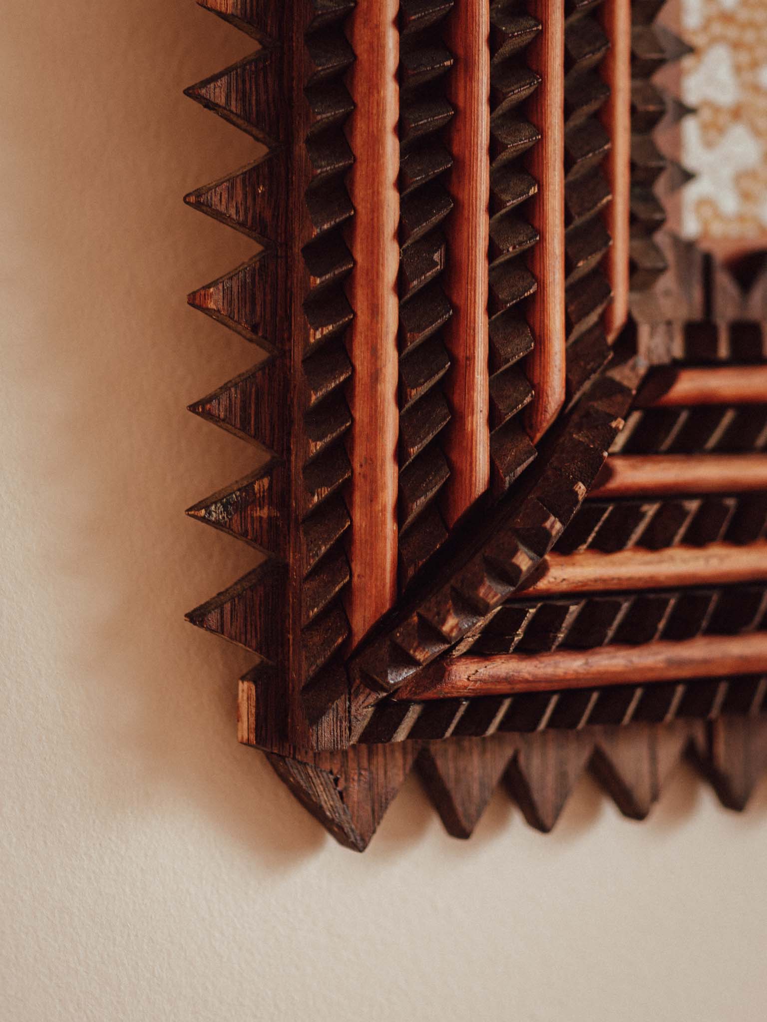 Antique Tramp Art Frame c.1885–1900