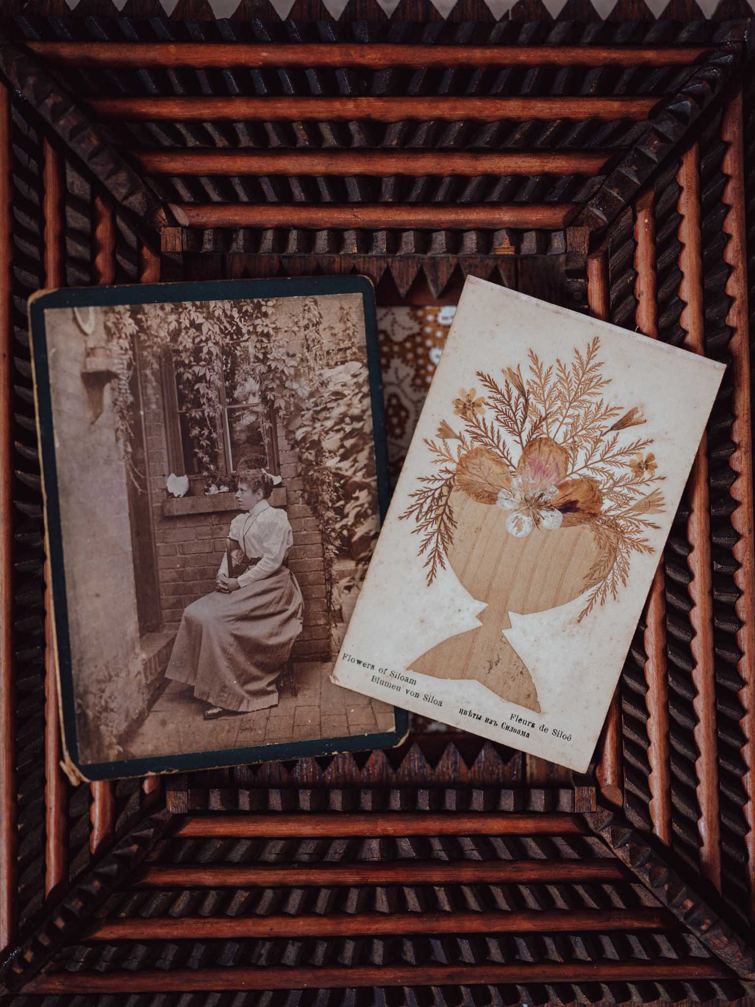 Antique Tramp Art Frame c.1885–1900