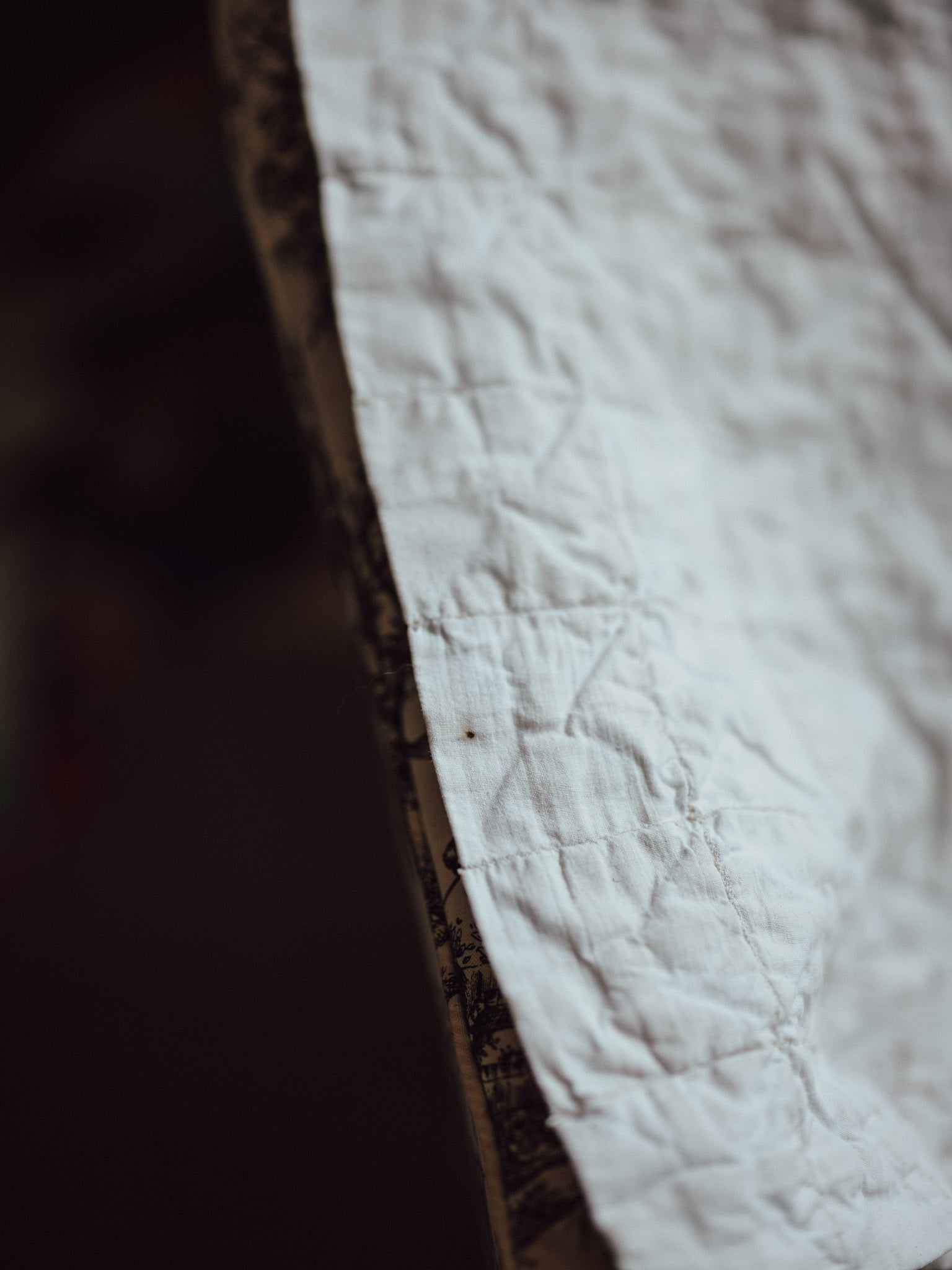 Handmade Cathedral Windows Quilt - Bed End Throw