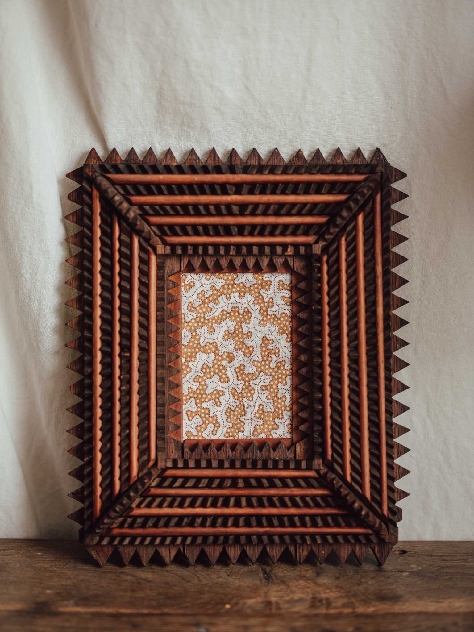 Antique Tramp Art Frame c.1885–1900